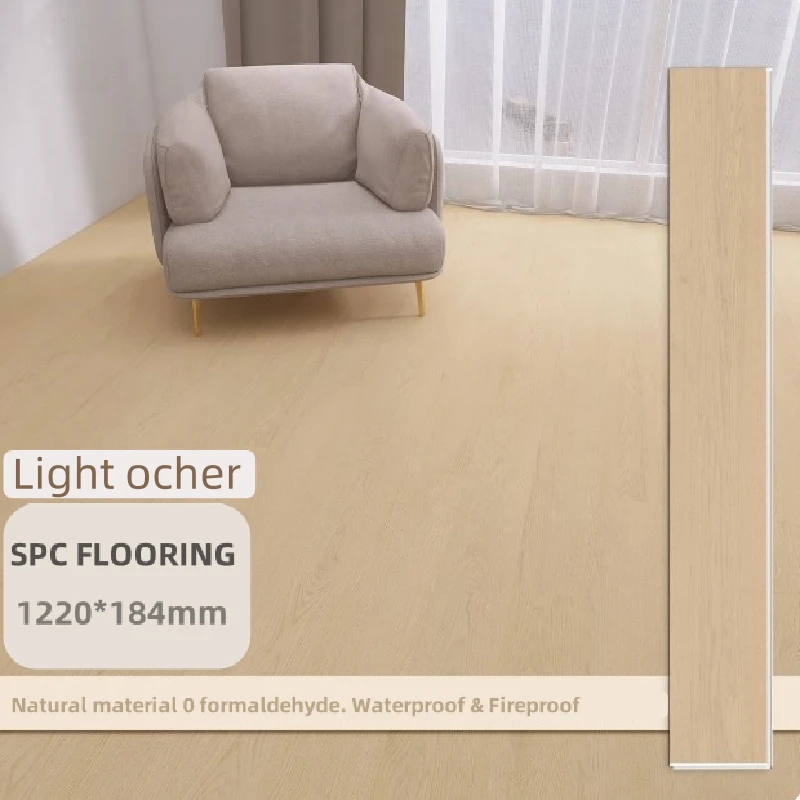 Indoor SPC Flooring Buckle & Groove Wood Grain