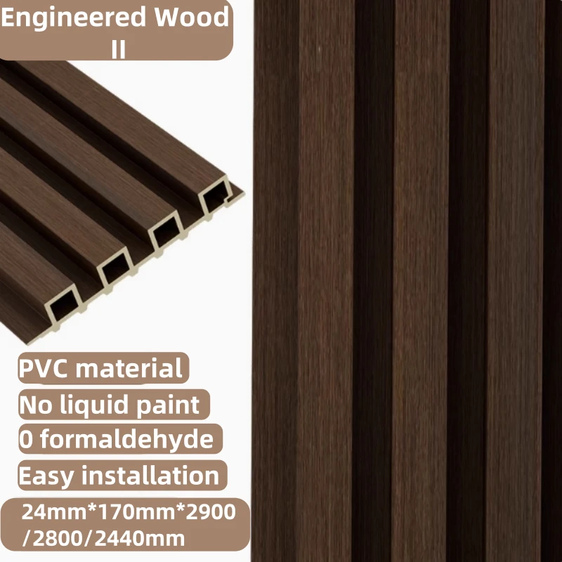 WPC Wall Panel PVC Wood Veneer Decoration Indoor